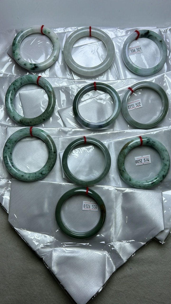 A貨緬甸翡翠手鐲，B481~B490